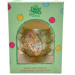 Precious Moments Glass Ornament 1994 Youre As Pretty As A Christmas Tree VTG
